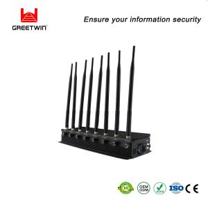 China 2.5dBi 8 Antennas Desktop Signal Jammer GSM 2g 3G 4G 5g Portable factory