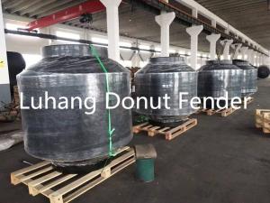 China Foam Filled PU Coated Rotational Donut Fender For Piles factory