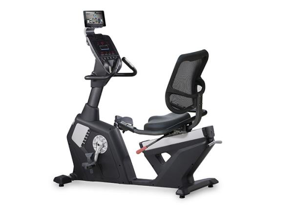 PP Materials Stationary Exercise Bike , Body Fit Resistance Control Recumbent