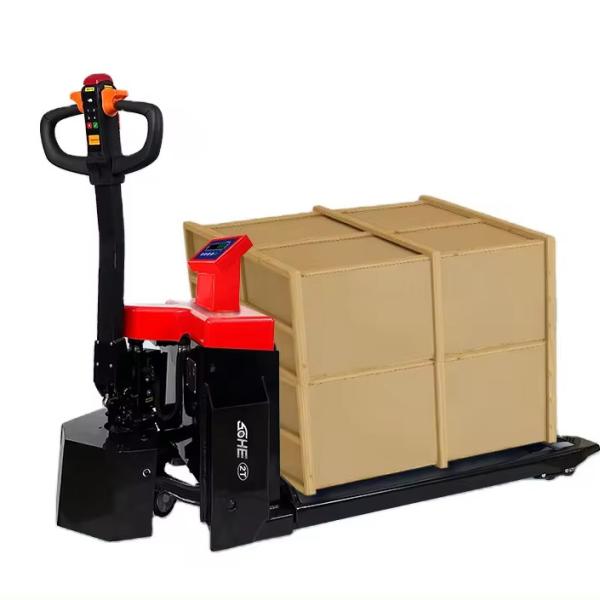 Battery-Powered SOHE 1-3 Ton Narrow Electric Pallet Truck with Scale and LED