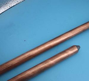 China 1200mm 16mm Earth Rod Electrical Ground Pole Unthreaded factory