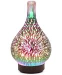 Christmas Firework Aromatherapy Essential Oil 3D Diffuser Glass Humidifier