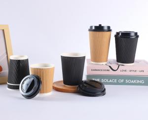 China Custom Printed Paper Coffee Cups 7Oz 16Oz Disposable factory