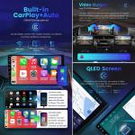 Universal 9 inch Car radio with Carplay and Android Auto Android 12 4 64G IPS