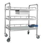Stainless Steel Medical Device Cart Detachable Medical Cart Multifunctional