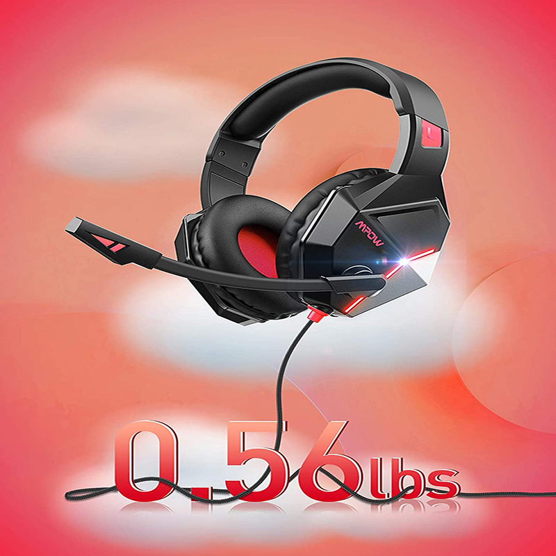 Custom Logo LED RGB Gaming Headset Over Ear Gaming Headphones For PC And PS4