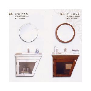 China Basin Small Bathroom Vanity Cabinet With Mirror factory