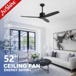 Sleek and Stylish Solid Wood Ceiling Fan Powered by DC Motor with Remote Control