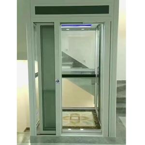 China Leftpack Hydraulic Home Elevator 0.25 M/S Speed Hairline Stainless Steel Covers factory