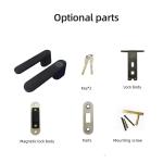 Apartment Smart Fingerprint Door Lock Intelligent Biometric Black Aviation