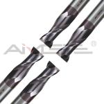 2 Flutes Carbide End Mill Cutter 30 Degree 45 Degree TiAlN Coated End Mills