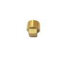 1/4" NPT Threaded Square Head Solid Plug 125 PSI Lead Free Brass Pipe Fitting