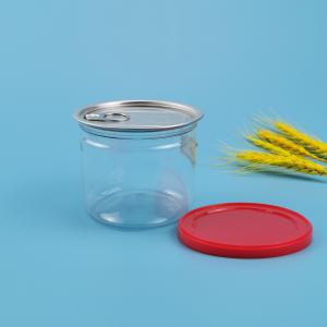 China Plastic 340ML Peel Off 22g Plastic Cookie Jar Containers factory