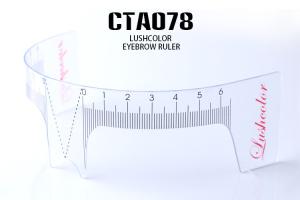 China Plastic Tattoo Accessories , Transparent Permanent Makeup Eyebrow Ruler factory