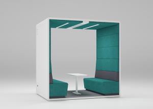 China 220V Acoustic Isolation Booth Soundproof Discussion Room With Sofa factory