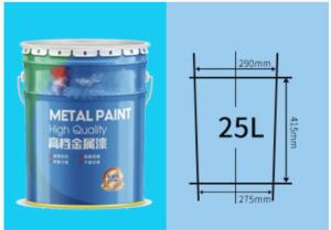 China 25L Chemical Metal Pail Bucket Spill Proof Airtight Lid For Safe Storage And Transport factory