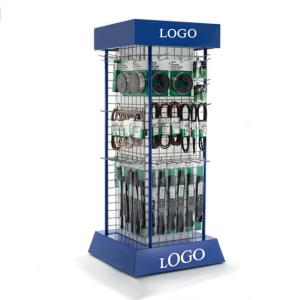 China Four Sides Grid Panel Metal Display Stands For Garden Hard Tooling factory