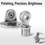Marine VHF Antenna Mounts,316 Stainless Steel 180° Adjustable Base Mount for