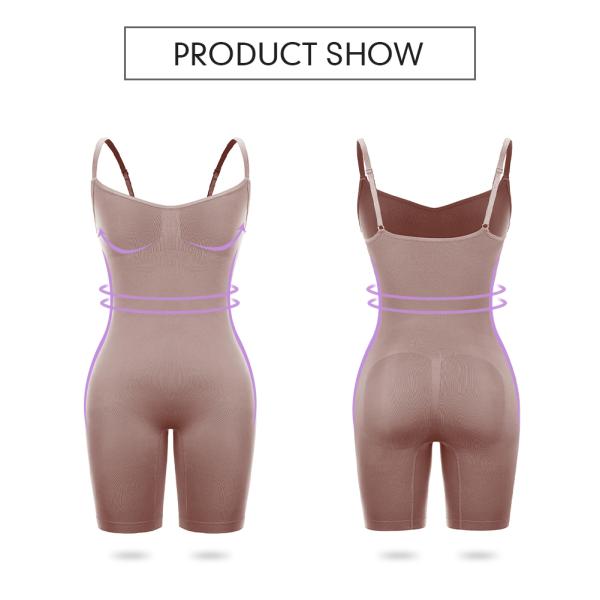 Medium Control Level Full Body Shaper for Women HEXIN High Waist Seamless Body Suit