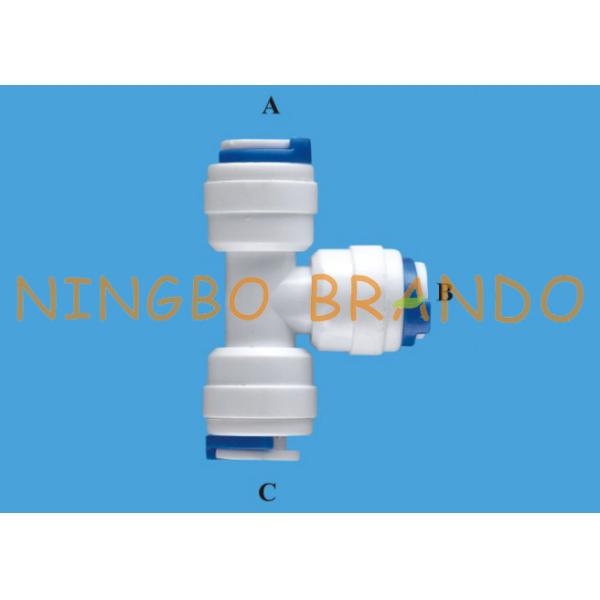 1/4'' POM Union Tee Pipe Push In To Quick Connect RO Fittings