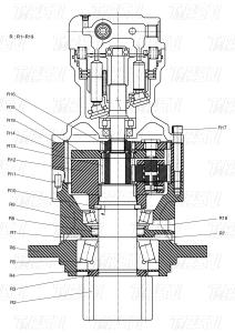 China K1045875 DH80 Excavator Swing Drives Catalog Customizable Colors factory