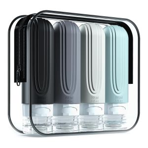 Reusable Silicone Travel Bottle with Customizable Logo and Lightweight Design for Travel Toiletries