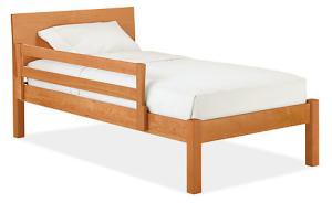 China modern single bed pine wood factory