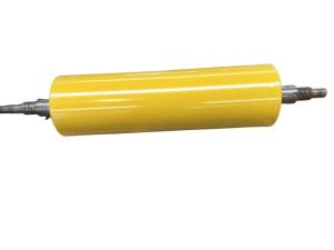 China Heavy Duty PU Coated Roller 90 A Shore Hardness Polyurethane Conveyor Rollers factory