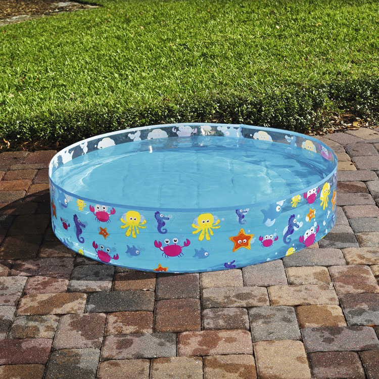 Unisex Sea Creature Pool Inflatable Kiddie Swimming Pool for Family Play