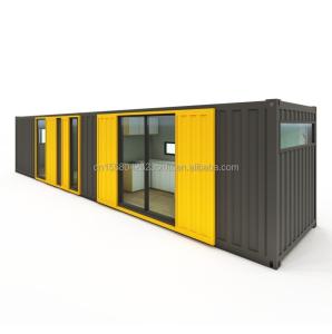 China Steel frame Galvanized Steel Bending 180g 40FT Container Modular Wooden House Prefab Houses factory