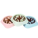 Dog Bowl Pet Slow Food Bowl Anti-Knock Dog Slow Food Bowl Rice Bowl Dog Bowl