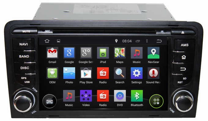 Ouchuangbo Car Radio DVD dual zone for Audi A3 2003-2011 GPS Navigation Stereo Android 4.4