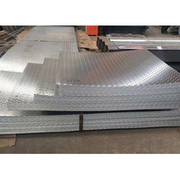 Best Selling 800mm Width Checkered Galvanized Steel Sheet Tear Drop Pattern Metal Plate Stair Tread for Walkway ASTM Compliant