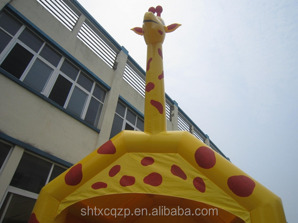 Giraffine Theme Inflatable Bouncer Large Inflatable Jumping House Castle