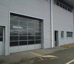 Electronic Aluminum Industrial Sectional Door Sliding Glass Panel 1.5W/M² 50mm