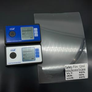China Safety Building Window Film 12Mil Anti Explosion Transparent Energy Saving factory
