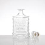 Hot Stamping Customized Label 500ml 700ml 750ml Alcohol Drink Liquor Wine Glass
