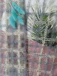 125CM Blue Geometric Lurex Applique Embroidery Fabric