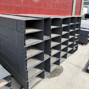 Fireproof Outdoor Cable Tray Bridge Plastic Enclosed Iron Trough Sprayed For Building Construction