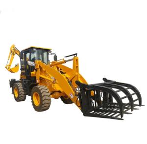 China Grass Grapple Fork Front 0.1cbm Backhoe Wheel Loader factory