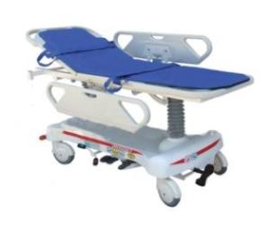 China Professional Hydraulic Patient Emergency Stretcher Trolley Hospital Height Adjustable factory