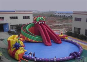 China Funny Kids Inflatable Water Park , Inflatable Floating Water Park Playground factory