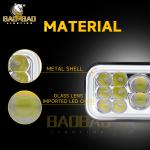 14 Bead White Yellow Aluminum 80V LED Headlight Bike Parts