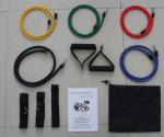 11pcs Latex Resistance Training Tubings Set
