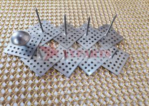 China Glass Wool Board Special Perforated Base Plate Aluminum Insulation Nails factory
