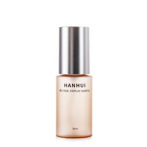 30ML Fine Mist Clear Plastic Spray Bottles with Silk Printing and Electroplated Cover