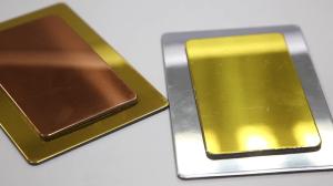 China Anodized 4mm 5086 Mirror Aluminum Composite Panel Gold 1570mm Sheet factory