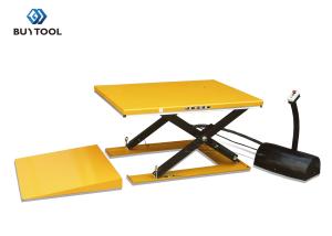China 500 Lb Super Low Profile Lift Table Motorized Powered Hyd Lift Tables factory