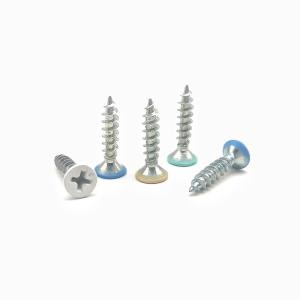Countersunk Cross Self Tapping Screw Customized Color Paint Flat Head