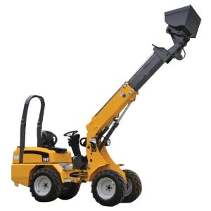 China 1180mm Max Shovel Width Articulated Small Wheel Loader 872mm Track Base factory